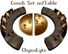 GRANDEUR COUCH&TABLE SET