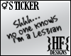}HF{ Sticker - Lesbian