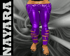 [ny] violet leather pant
