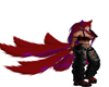kitsune tail red purple