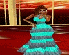 TEAL/GY DEL SUMMERDRESS