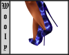 purple blk heels