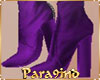 P9)KA"Purple Zip Boots