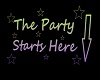 neon party sign