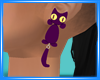 Dp Cat Earrings Purp