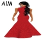 [AlM] jeans gown red