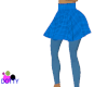 blue skater skirt