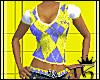 Blue-Yellow Plaided Tee