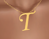 "T" Letter Necklace F
