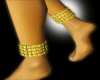 [O] gold anklet R