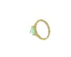 Gold ring with emerald 