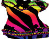 Rainbow Zebra Corset 