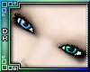 teal/blue 2 tone eyes