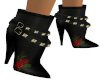 Red Rose Booties