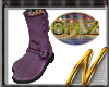 GrLZ Purple Snake Boots