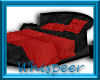 (W)8pose Bed Red Black