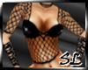 [SL] fishnet top black