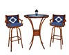COUNTRY TABLE/ STOOLS