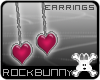 [rb] Heart Earrings Pink