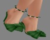 !R! D Green Bow Anklet
