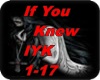 If You Knew