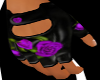 Purple Rose Gloves Nails