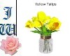 JW Yellow Tulips Jar