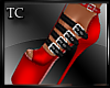 C* Belted Heels Red V1