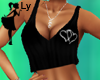 !LY Top Black Open
