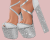 E* Silver Diamond Heels