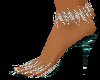 CA Teal Feather HEELS