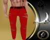 Red Ripped Jeans/X-mas