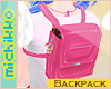 *M Pink School Backpack