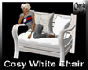 Cosy White Chat Chair