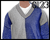 0123 Blue Gray Sweater