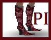 PI - Red Silk Boots (W)