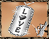 LOVE Diamond Dogtag