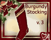 > Xmas Stocking Burgundy