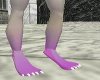 grey cotton candy feet
