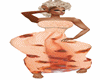 Peach print sundress del