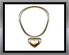 Necklace heart gold