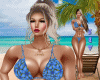 SEV Blue Flowers Bikini
