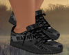 Warning Black Sneakers