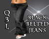 Black Belted Jeans (QBL)