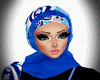 [LA] Blue Simple Hijab