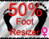 *M* Foot Resizer 50%