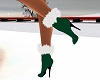 Santa Claus Boots Green