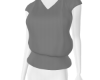 Gray Shoulderless Shirt