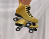 Gold Roller Skates