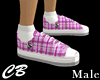 CB Plaid Sneakers Pink